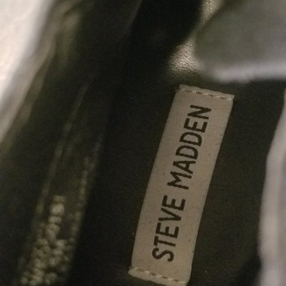 NEW Women's Black Suede Steve Madden Wedgie Sneakers, Size 9.5 - Picture 8 of 13